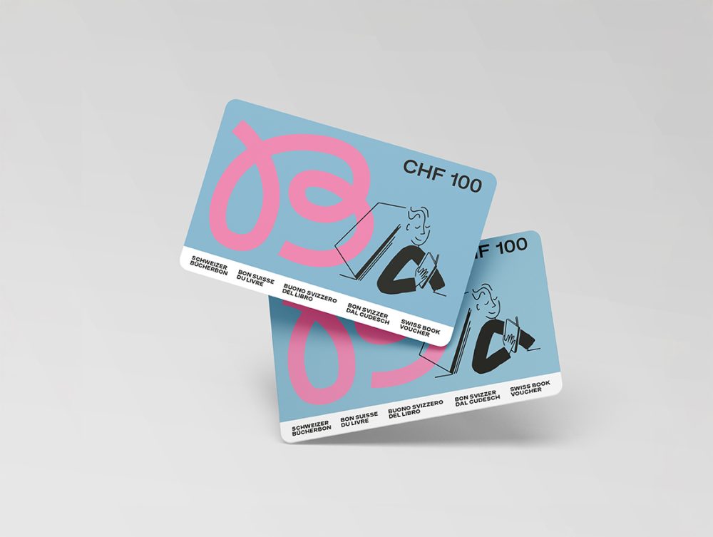 Schweizer Bücherbon-Gutschein Karte im Wert von 100 CHF.