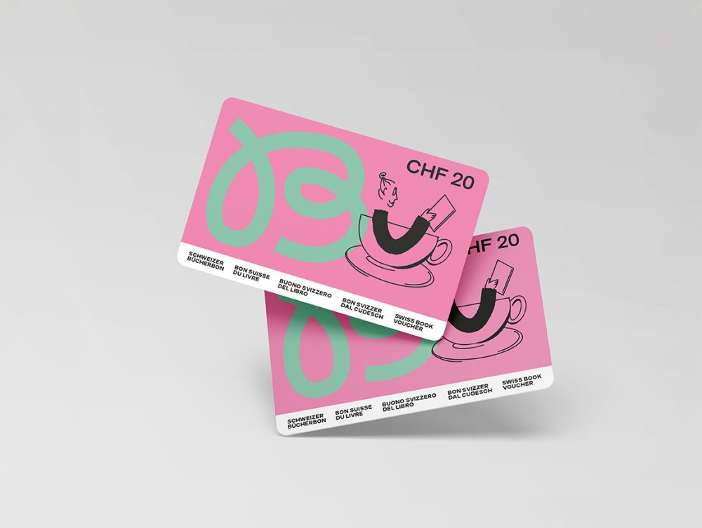 Schweizer Bücherbon-Gutschein Karte im Wert von 20 CHF.